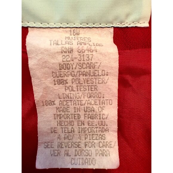 Studio‎ I Womens Red Blazer Long Line Jacket Office Career Capsule Plus Sz 18W - Picture 8 of 9